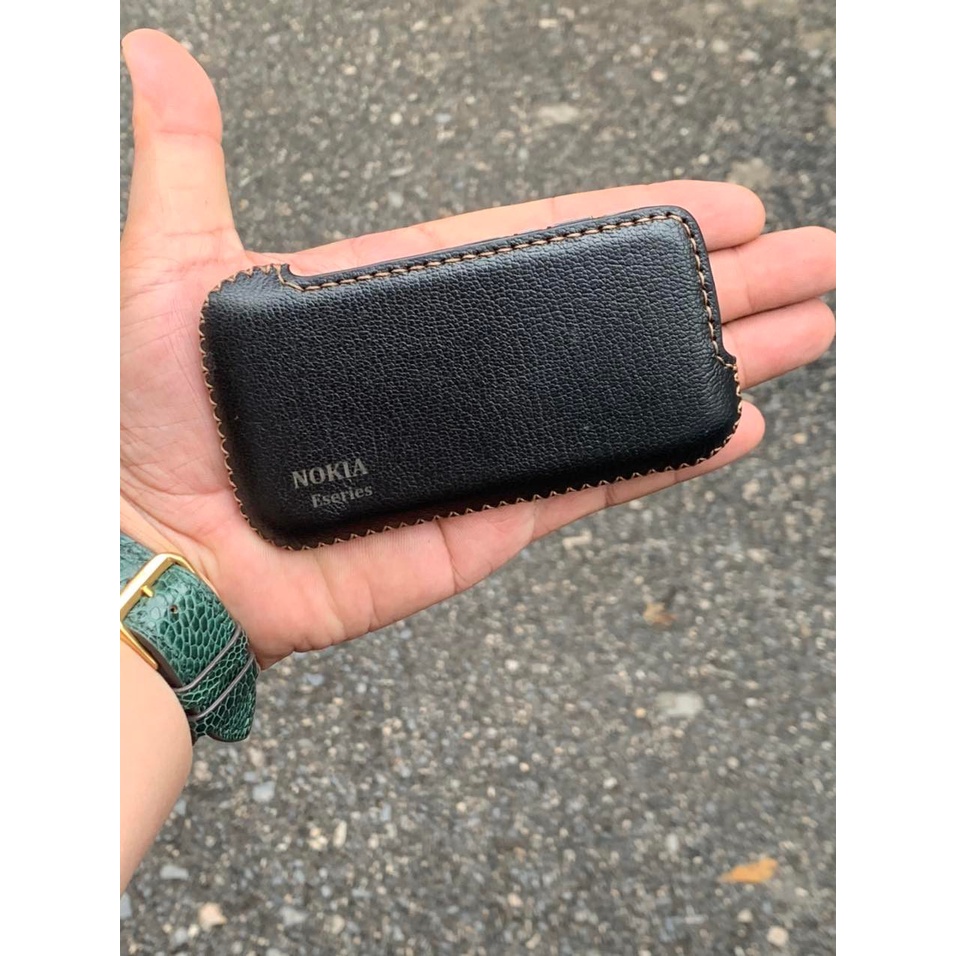 Bao da e71 e72 dạng rút ngang handmade da bò thật 100%