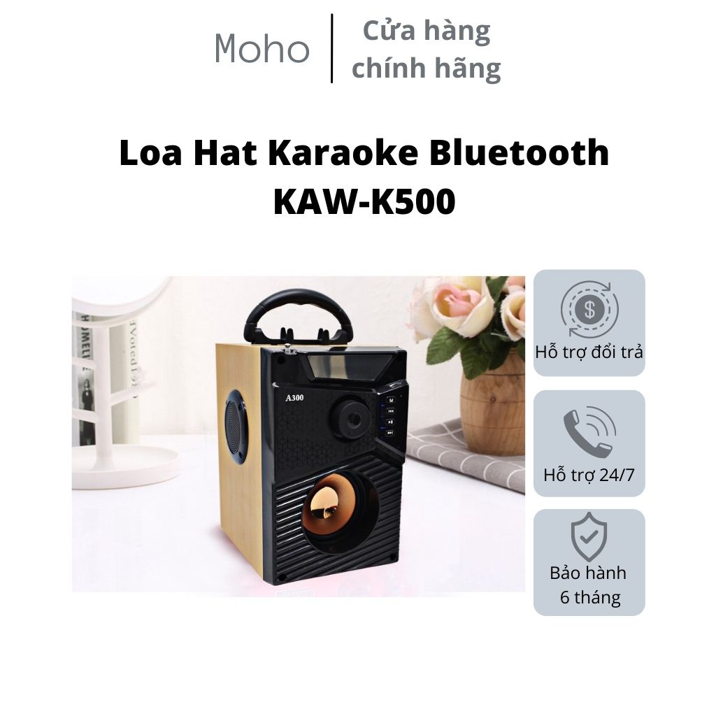 Loa Hat Karaoke Bluetooth KAW-K500 Cầm Tay Cao Cấp Bảo Hành Toàn Quốc