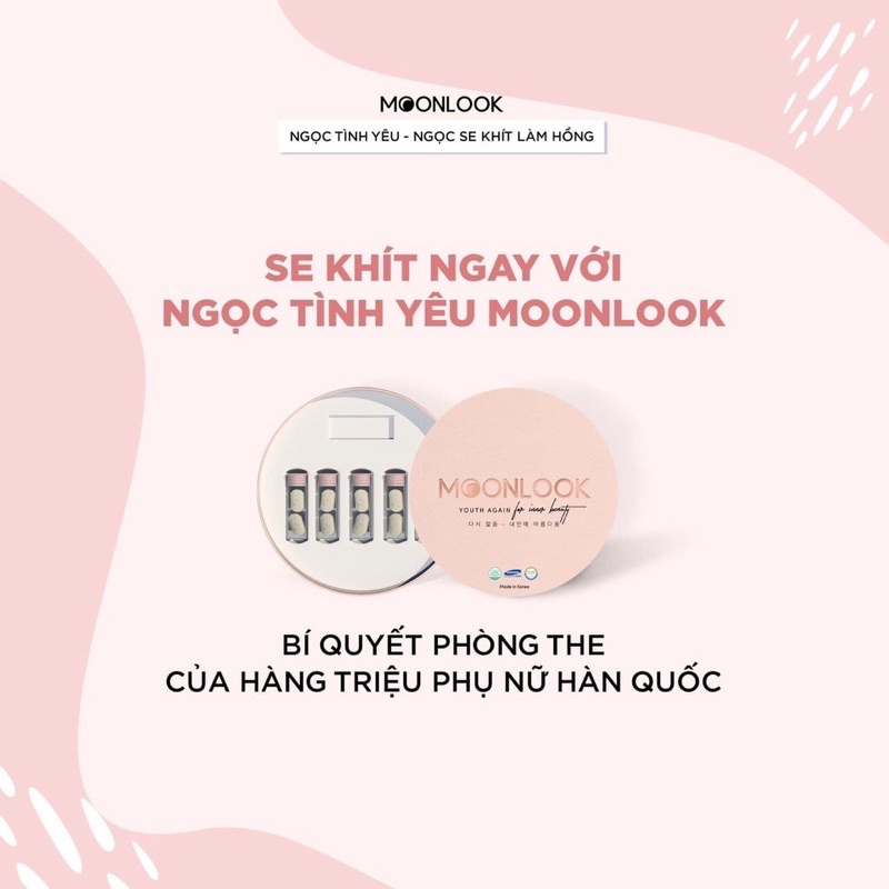 Viênn đặt ngọc tình yêu Moonlook chính hãng