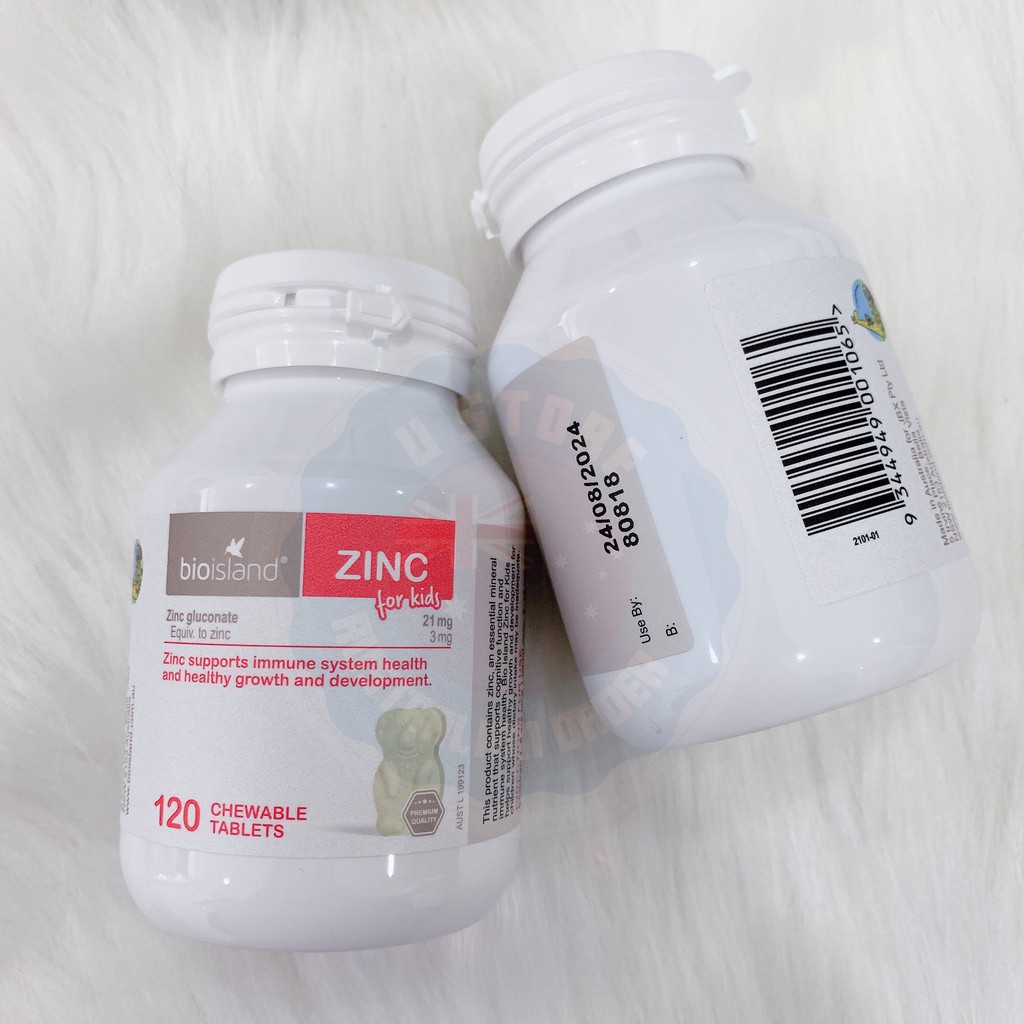 Bio island ZinC 120viên mẫu mới