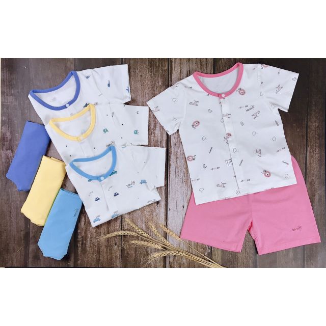 Bons99 - Bộ cài giữa cotton bé trai, bé gái mát và mềm mịn