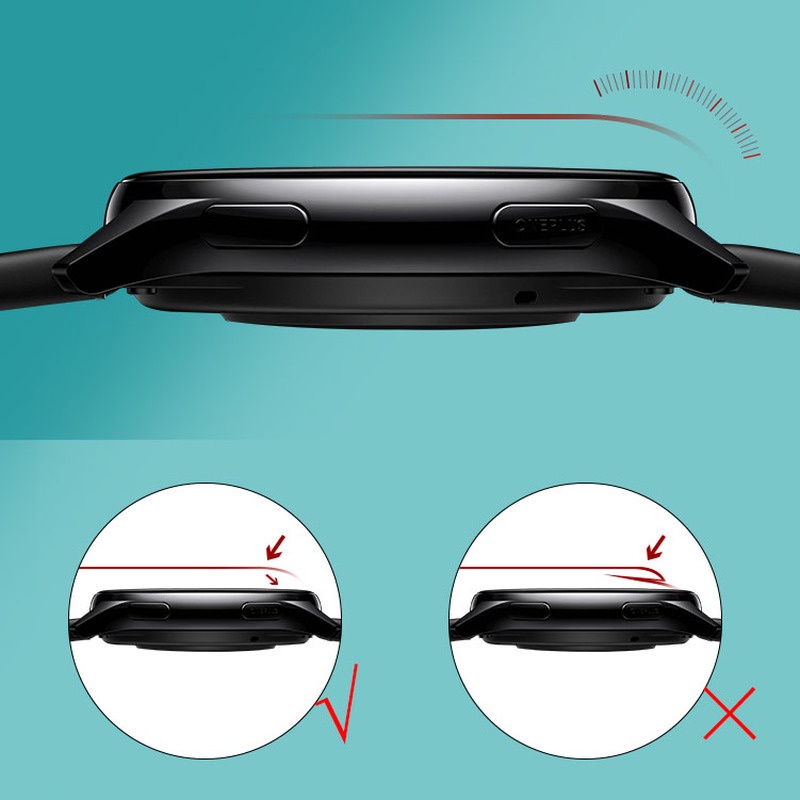 Kính Cường Lực Cong 3D Bảo Vệ Màn Hình Đồng Hồ Thông Minh Samsung Galaxy Watch 4 40mm 44mm HD 2