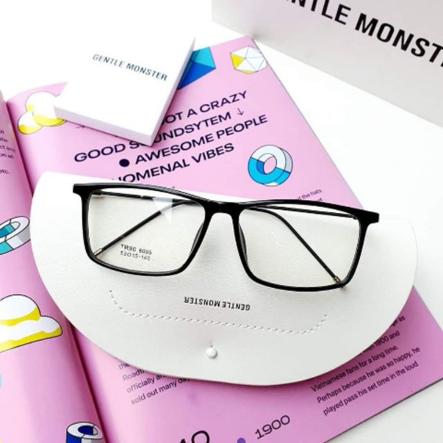 Gọng Kính Cận Nhựa Dẻo Fom Vuông Hàn Quốc