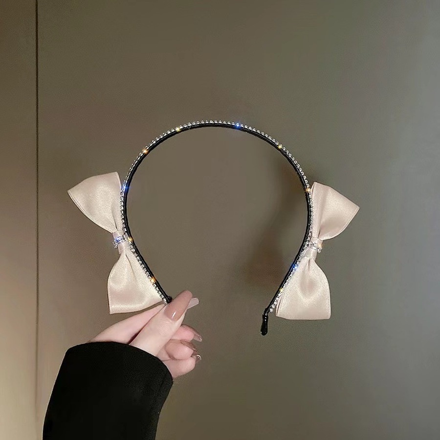 Băng đô cài tóc đính đá phong cách retro hàn quốc cho nữ