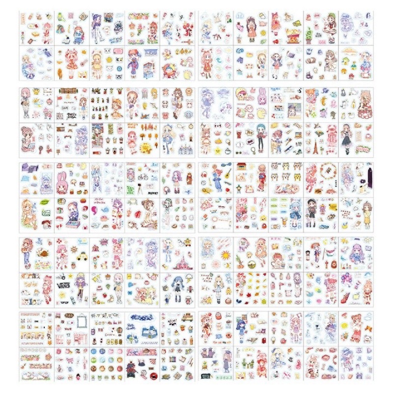 Hộp 100 tập sticker