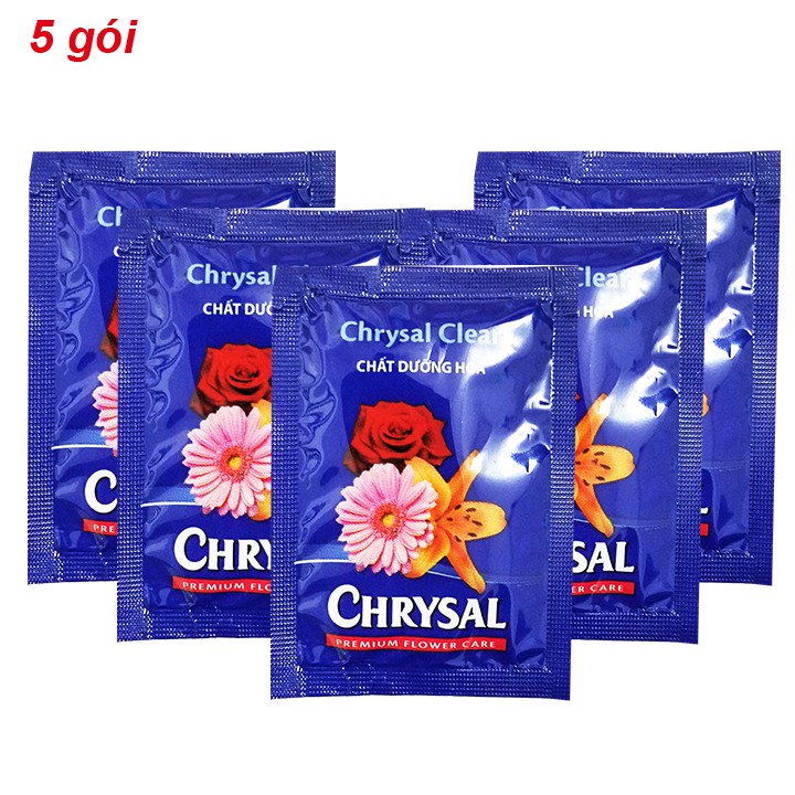 Bộ 5 gói Chất dưỡng hoa tươi lâu giữ hoa lâu tàn CHRYSAL