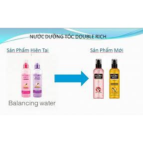 Xịt dưỡng tóc mềm mượt Double Rich Balancing water 250ml (màu vàng)