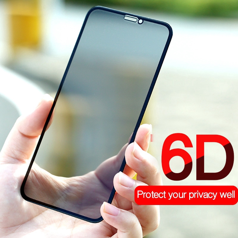 Xumu 6D Privacy Screen Protector For iPhone 12 Mini 11 Pro X XR XS MAX Anti-Glare Anti Peeping Tempered Glass iPhone12 Spy Film