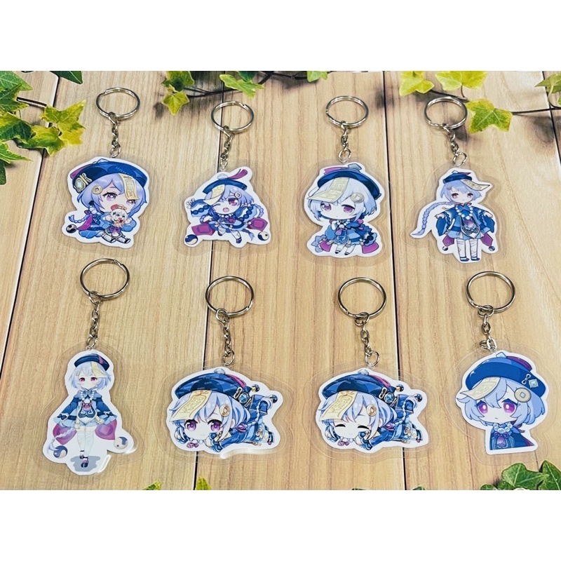 set 3-8 móc khoá Qiqi genshin impact / móc khoá anime genshin impact qiqi