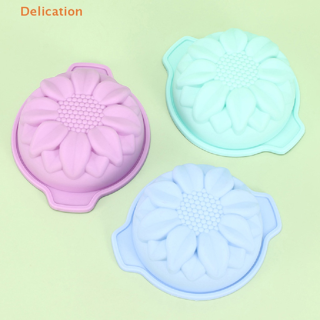 [Delication] 1PC Silicone Sunflower Kitchen Food Baking Tray Cake Bread Mold  DIY Tool