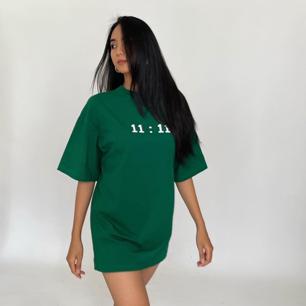 Áo Xanh Lá 11:11 Hot trend Áo Thun tay lỡ Unisex chất liệu 100% Thun Cotton Youngstar Club | BigBuy360 - bigbuy360.vn