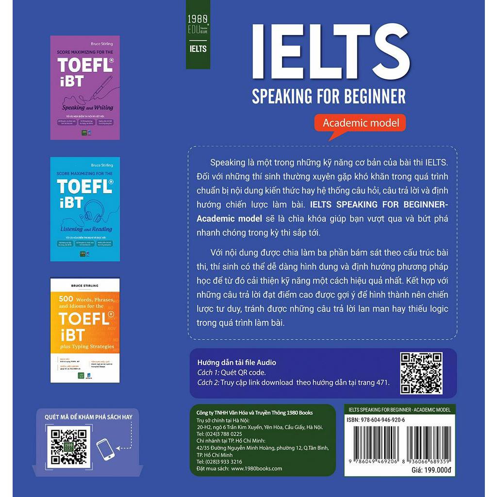 Sách Ielts Speaking For Beginner - Academic Model