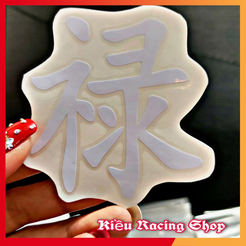 Tem chữ Tàu - Tem chữ Hoa dán xe máy
