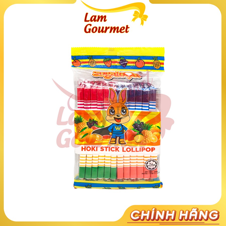 Kẹo Mút Hoki Malaysia Dạng Gói Cho Bé 192g - Lam Gourmet