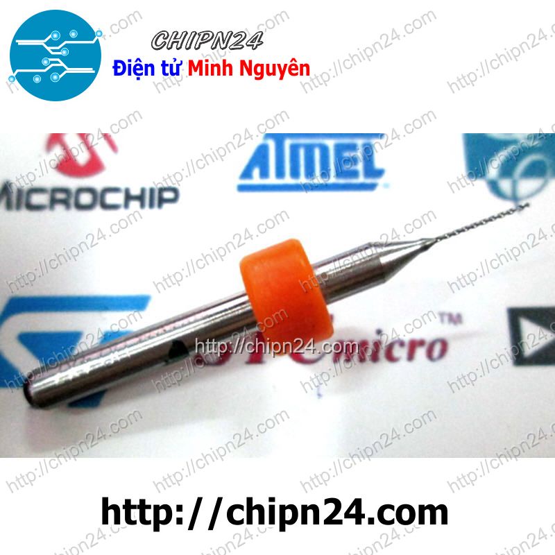 [2 CÂY] Mũi khoan mạch in CNC 0.4mm (Mạch điện tử, PCB)
