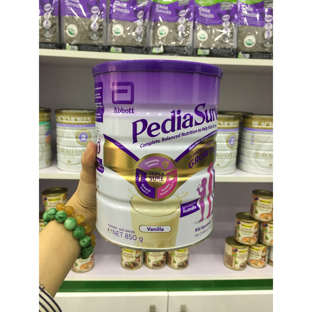 Sữa Pediasure Úc 850g cho trẻ biếng ăn từ 1- 10 tuổi