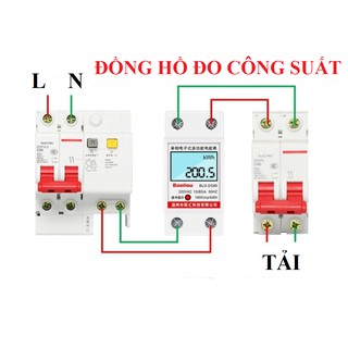đồng hồ đo công suất điện 80A