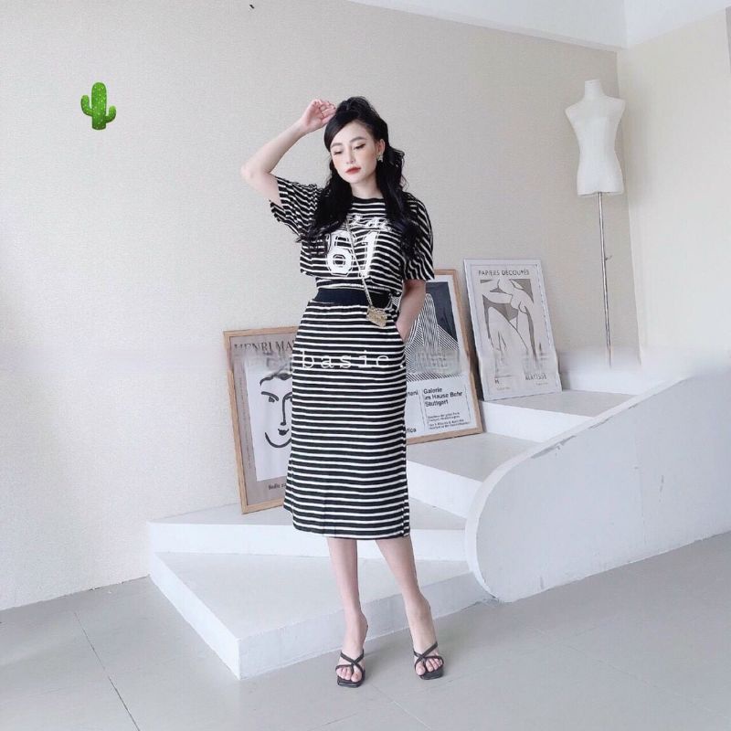 Set thể thao sọc xinh