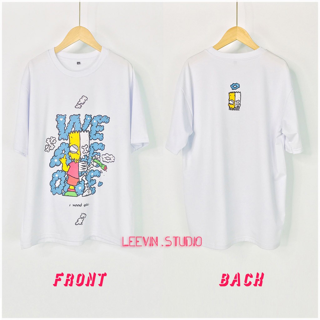 Áo thun form rộng Unisex Hey You Simpson x Jason We are one (Kèm hình chụp + Video) [TE-HY01] Leevin Store | BigBuy360 - bigbuy360.vn