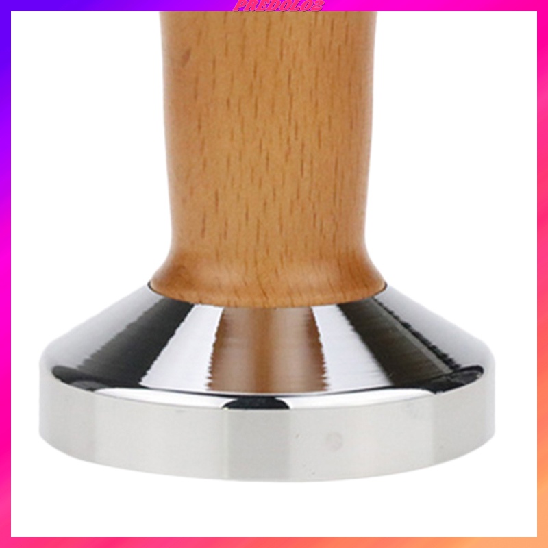 [PREDOLO2]Stainless Coffee Bean Tamper Barista Pressing Tool w/ Handle Base