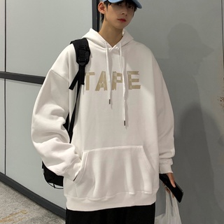 Áo Hoodie Oversize Form rộng, Áo nỉ Unisex Tape