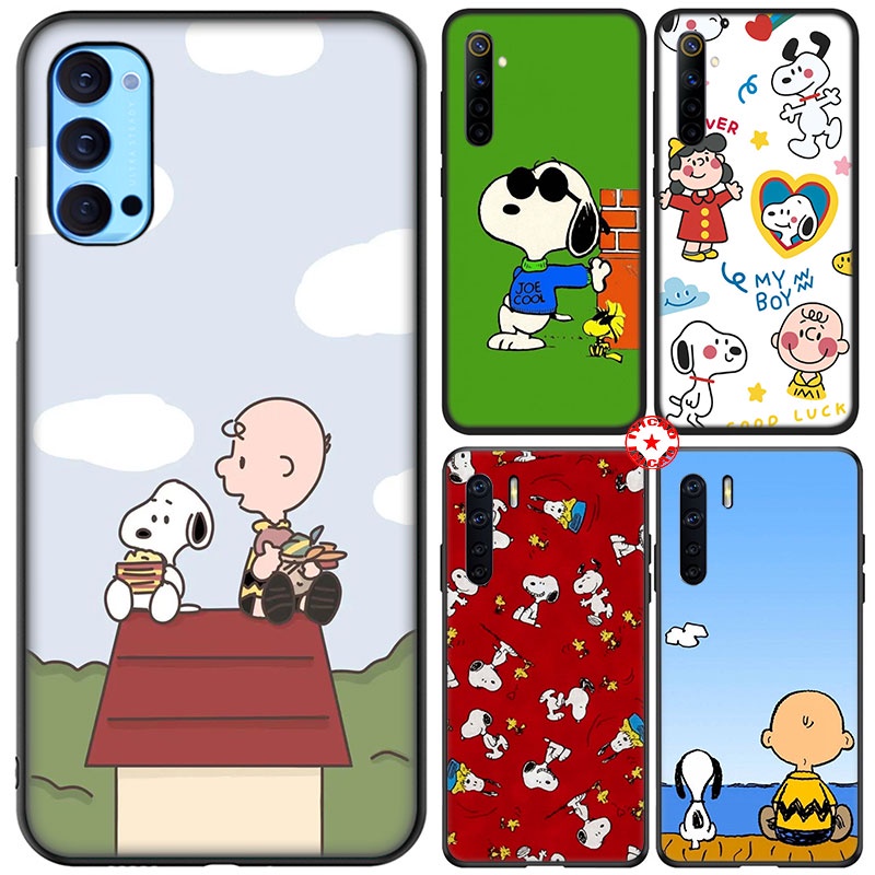 Ốp điện thoại họa tiết hoạt hình Snoopy dễ thương cho OPPO RENO 5 5F 5K FIND X3 PRO LITE PLUS NEO UOL31