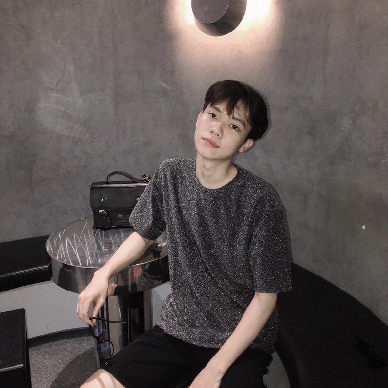 Áo Thun Nam Lấp Lánh Ánh Kim Premium Luxury Lấp Lánh Nam/Nữ Unisex Mr Smile 99 Shop