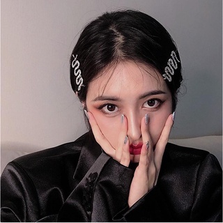 Kẹp tóc mai hoạ tiết rắn đính đá ấn tượng, sành điệu (01 cái) TOC82