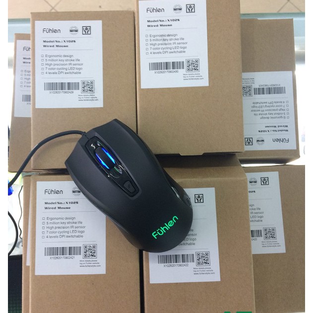 Chuột Fuhlen X102s Led 7 màu- chính hãng