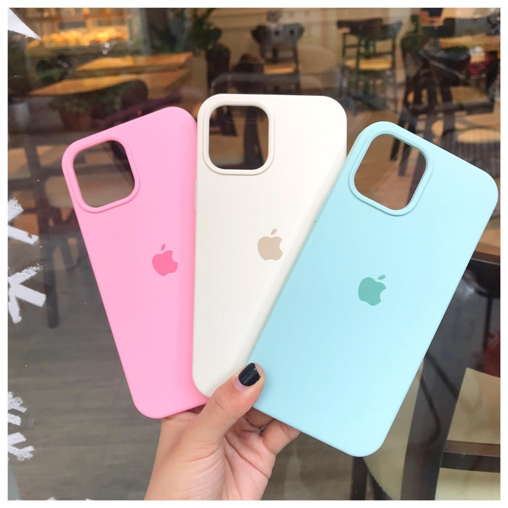 Ốp lưng iphone FULL VIỀN Chống bẩn 20 màu silicon case cho 12 / 12Pro / 12 Promax - Link 2  Dino Case