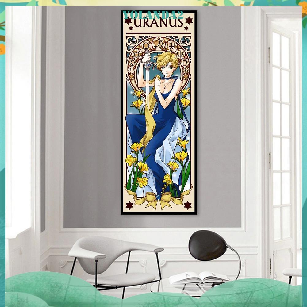 Bộ tranh thêu chữ thập 11CT 30x85cm hình nữ chiến binh trang trí nhà ở