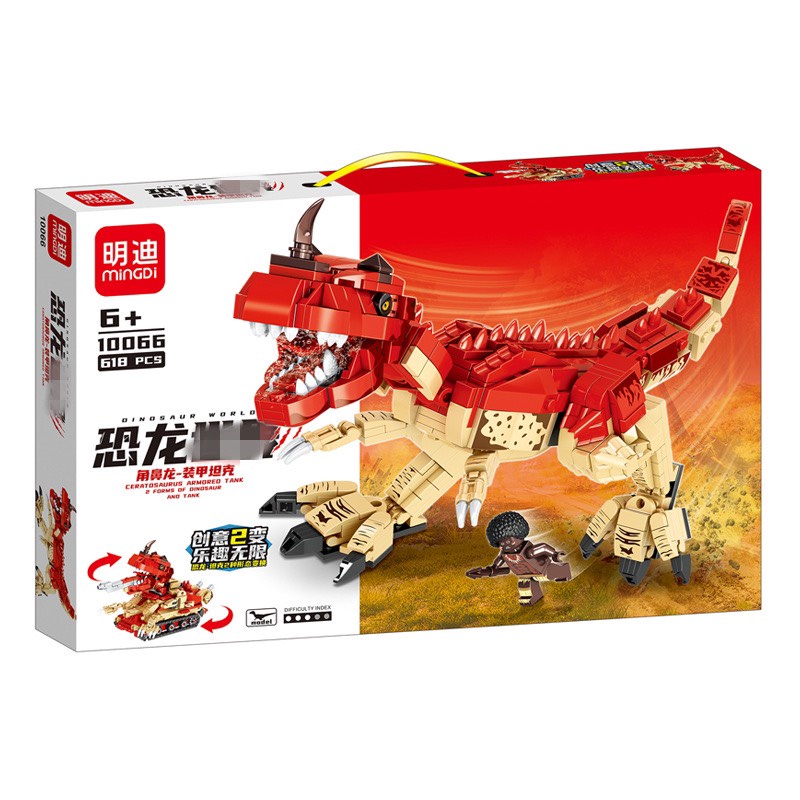 Bộ lắp ráp xếp hình Legoo khủng long bạo chúa size lớn , lắp ráp ROBOT , lắp ghép KHỦNG LONG 618 chi tiết