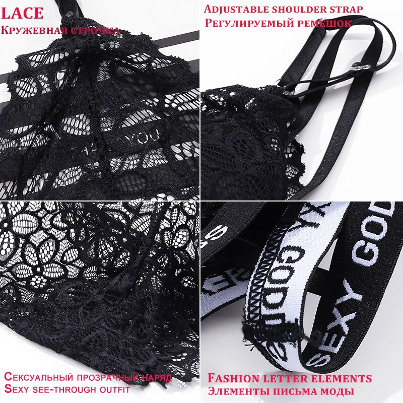 Bộ Đồ Lót Phối Ren Quyến Rũ Cho Nữ | BigBuy360 - bigbuy360.vn