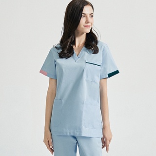 Áo choàng phẫu thuật unisex Y tá bác sĩ Y tế Áo choàng phù hợp với phòng mổ Thẩm mỹ viện Khoang miệng Quần áo nha sĩ  working suit clothes set