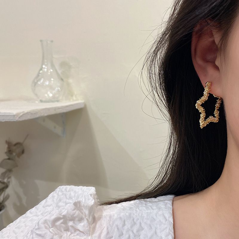 Hoa tai bạc S925 - Bông tai hình sao kim tuyết dễ thương, sang trọng ZaZa.accessories KT8073