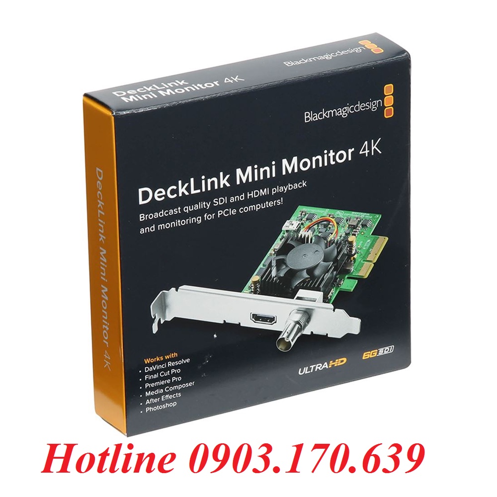 Card Kỹ Xảo Blackmagic Design DeckLink Mini Monitor 4K