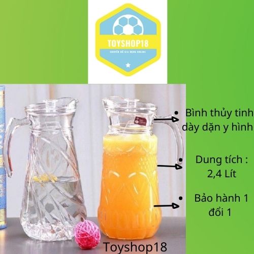 [Mã LIFEHLSALE2 giảm 10% đơn 0Đ] Bình nước thủy tinh trong suốt chịu nhiệt cao cấp