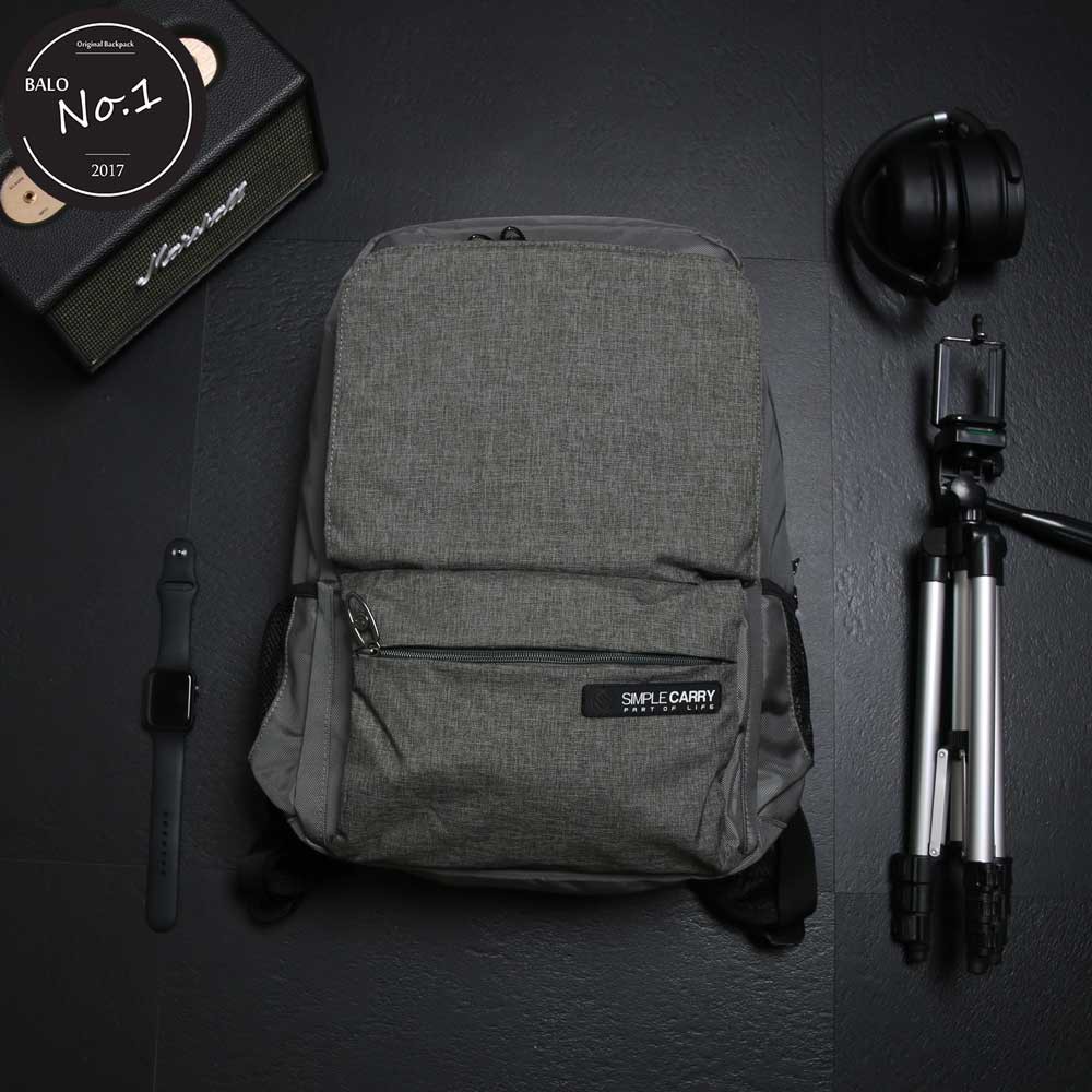 Balo Thời Trang Cao Cấp Simple Carry B2B01 B.Grey