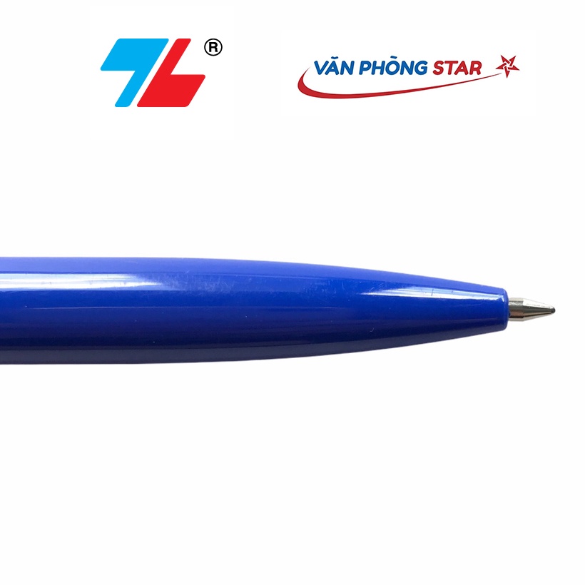 1 Hộp Bút bi TL-023 xanh số lượng 20 chiếc chính hãng Thiên Long tại Vanphongstar. Đầu bút 0.8mm viết được 1.200-1.500m