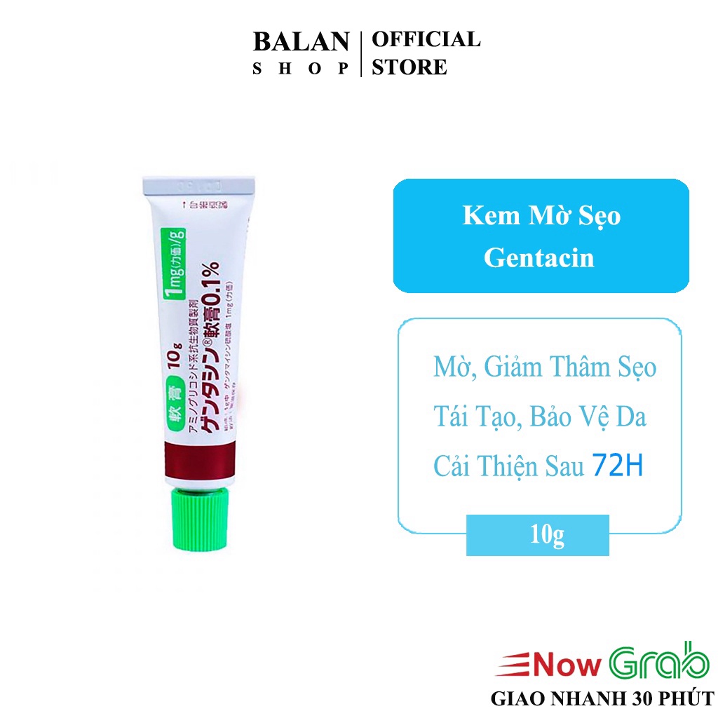 Kem Giảm Thâm Sẹo, Mờ Sẹo Gentacin Nhật Bản Không Chứa Cồn 10g - Balan Shop