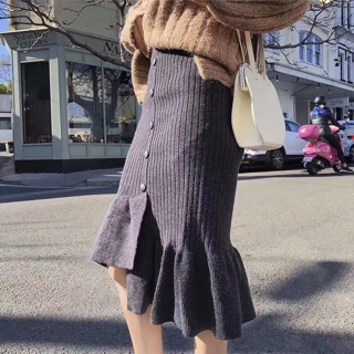 Chân váy đuôi cá vạt lệch