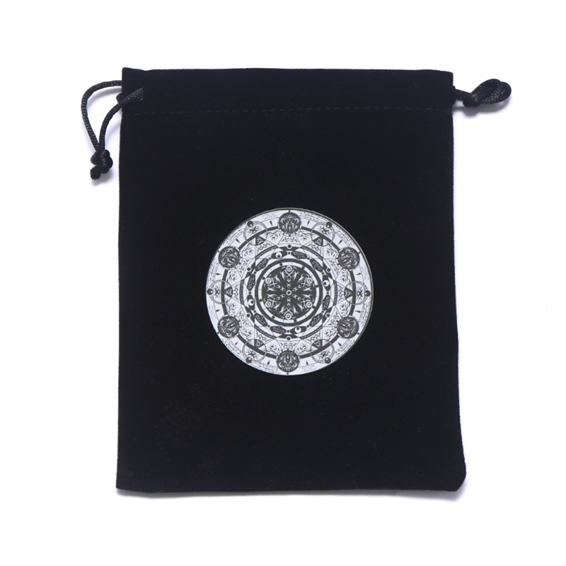 Túi Đựng Thẻ Bằng Nhung Dày Dặn Chống Bụi Thêu Họa Tiết Xinh Xắn