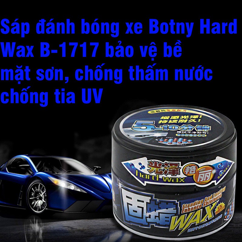 Sáp Đánh Bóng Botny Hard Wax B-1717 Bảo Vệ Bề Mặt Sơn, Chống Tia UV, Tao Hiệu Ứng Lá Sen