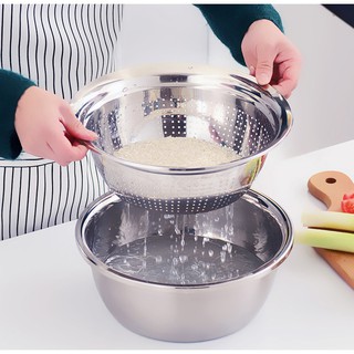 Bộ rổ nạo inox