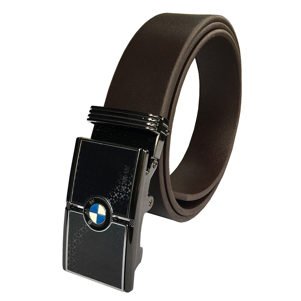 Dây Nịt Nam/Thắt Lưng Nam Da Bò Đầu Khóa Logo Siêu Xe Cao Cấp DLKTCCBMW-01