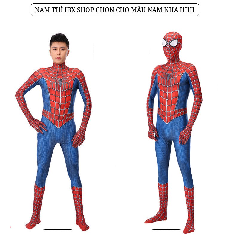 (CÓ SẴN - HÀ NỘI) [SIÊU CO GIÃN] - (CHIỀU CAO từ 150cm + 3 VÒNG) Cosplay Bộ người nhện nữ MÀU ĐEN - ĐỎ, ĐỦ SIZE