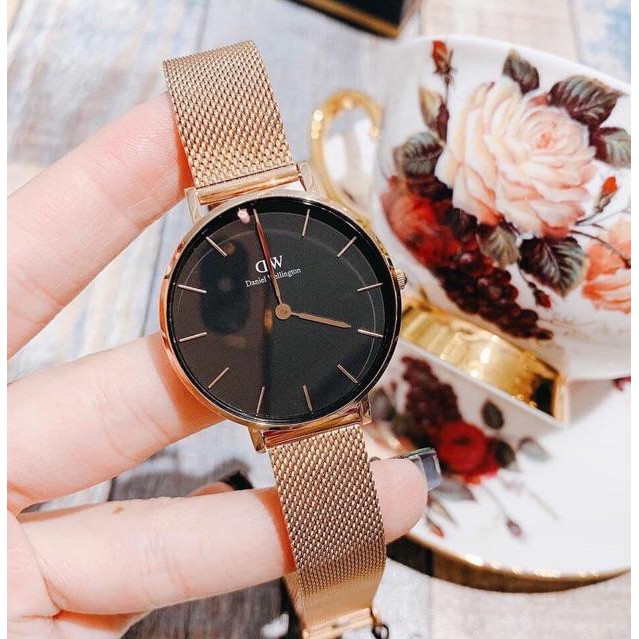 [ Siêu Sale Tặng Cuff DW ] Đồng Hồ Daniel Wellington Nữ 32mm - Petite Melrose DW00100163 Full Box 