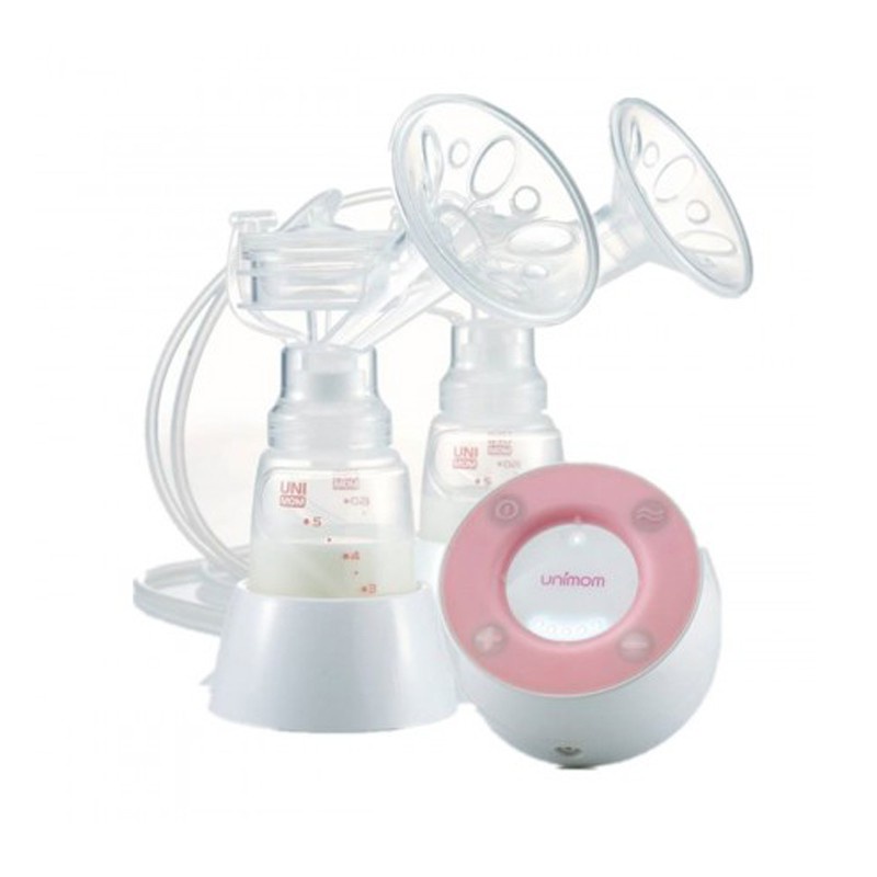 Máy hút sữa điện đôi Unimom có matxa silicon Premium Allegro UM872002 Hàn Quốc