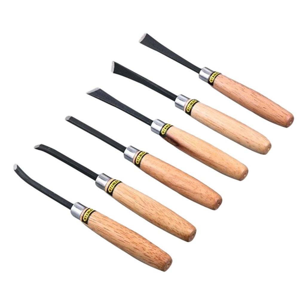 Bộ mũi đục gỗ 6 cây Stanley 16-120 - Ứng dụng nhiều trong gia đình hoặc xưởng gỗ, ngành thủ công mỹ nghệ...