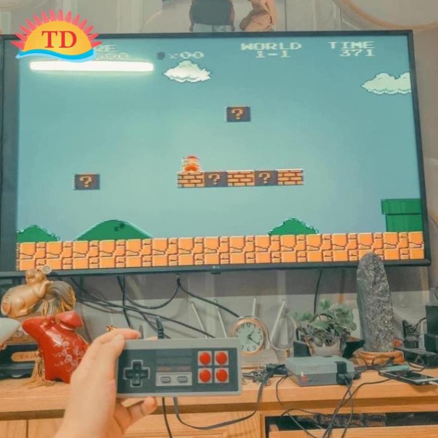 Máy Chơi Game 4 Nút HDMI 628 trò nes+20 trò ps1